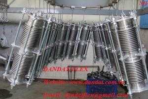 Khớp giãm chấn - Khớp nối mềm inox nối bích - Khớp nối giãn nở