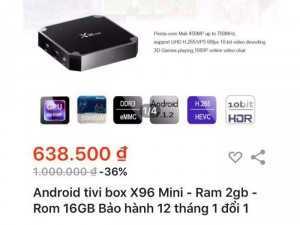 Bán android tivi x96mini