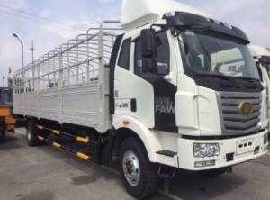 Báo giá xe tải Faw 7t8 thùng mụi bạt dài 9,75m, hỗ trợ trả góp 80% giá trị xe.