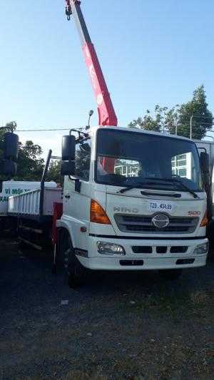 Xe Tải Hino 5 Tấn Gắn Cẩu Unic 3 Tấn 4 Khúc. Giao Xe Ngay. Hỗ Trợ Mua Trả Góp Lãi Suất Thấp.