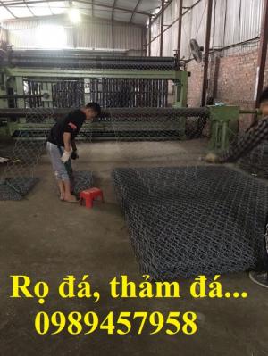 Rọ thép, rọ đá, thảm đá, rọ đá trang trí, rọ đá kè đường, kè sông, rọ đá chống sạt lở