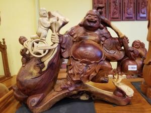 Tượng di lạc kéo bao tiền