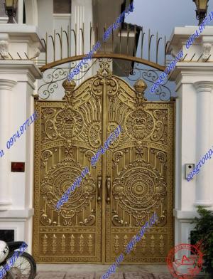 Cửa cổng sắt mỹ thuật cao cấp 01