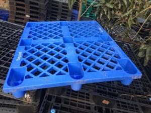 Pallet nhựa chân cốc 1200x1000x145mm. Hàn (balet,palet, ba lét, pa lét)