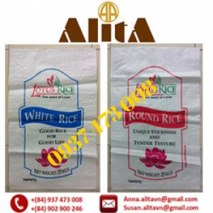 Giá bán bao đựng gạo - Loại 5kg, 10kg, 15kg, 20kg, 25kg, 50kg