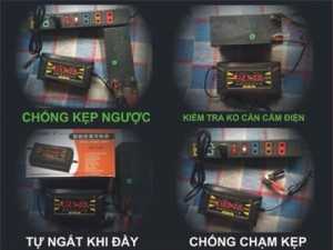 Xạc Ác Qui 12V tự ngắt chống kẹp ngược thông minh