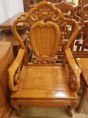 Bàn Ghế Gõ Đõ Hoa Cúc