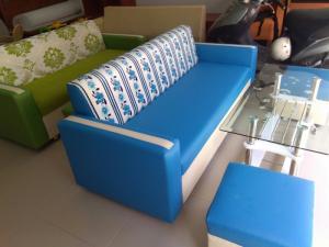 Bộ sofa xanh nước biển