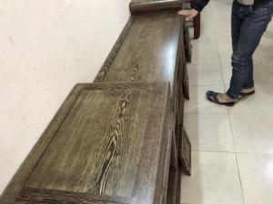 Kệ Tivi Mõ Lõm 2m20 - 2m40 ( Gỗ Mun Đuôi Công )