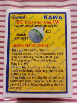 Đèn led cảm ứng hồng ngoại Kawasan KW-SS71