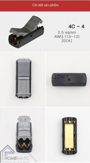 Cút nối 1 đầu ra nhiều đầu dây điện Hàn Quốc JOWX