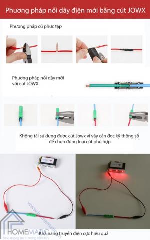 Cút nối thẳng chữ I dây điện đơn Hàn Quốc JOWX