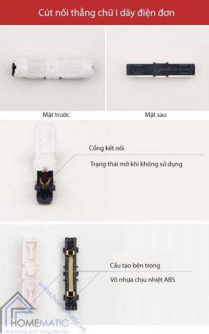 Cút nối thẳng chữ I dây điện đơn Hàn Quốc JOWX