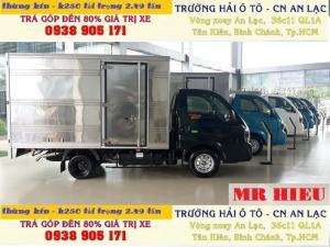 xe tải thaco kia k200/k250 chạy trong thành phố, đời 2018, tiêu chuản khí thải euro4, có máy lạnh trên xe