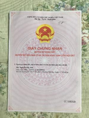 Cần bán nhà mặt tiền đường TA32, Phường Thới An , Quận 12
