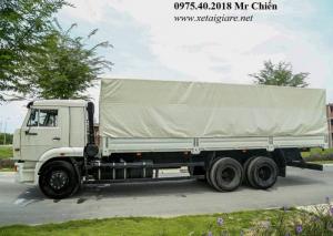 Xe Tải Thùng Kamaz 65117 (6x4) Đời 2016.
- Công thức bánh xe : 6x4
- Tự trọng, kg: 9.850
- Tải trọng cho phép tham gia giao thông, kg 13.955
- Kích thước thùng xe, mm: 9200 x 2425 x 730/2080
- Kích thước tổng thể (DxRxC), mm: 10270 x 2500 x 3535
- Động cơ, Model KAMAZ-740.30-260 (Euro-2)
- Loại : Diesel 4 kỳ, V8, Turbo tăng áp
- Công suất động cơ,Kw (Hp) / vòng/phút: 191 (260)/2200
- Số chỗ ngồi / giường nằm: 03/ 01
- Vận tốc tối đa khi toàn tải, không dưới, km/h: 100
- Hộp số KAMAZ 154 (10 số tiến, 2 số lùi) 2 tầng nhanh chậm
- Hệ thống phanh; ABS (chống bó cứng)
- Cỡ lốp: 11.00 - R20
- Xuất xứ Nhập khẩu nguyên chiếc từ Nga
Lh: 0975402018 Mr Chiến