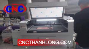 Máy laser 1610 - 2 đầu, máy laser cắt khắc mica, vải, giấy, gỗ mdf...cnc Thành Long