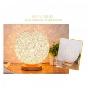 Đèn ngủ trang trí sáng tạo đèn cầu mây