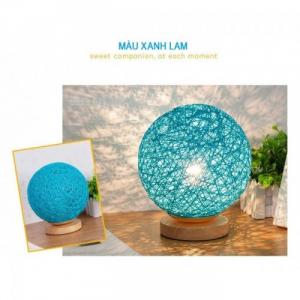 Đèn ngủ trang trí sáng tạo đèn cầu mây