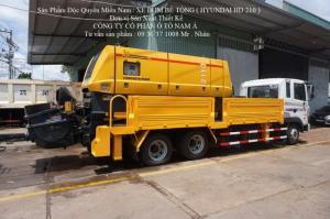 Xe Tải gắn máy bơm bê tông .