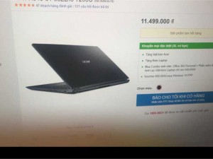Laptop acer i5-7200u