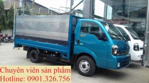 Xe tải kia k250 thùng mui bạt bửng, màu xanh dường