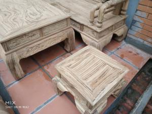 Bộ Bàn Ghế Giả Cổ Tần Thủy Hoàng gỗ mun nam phi tay 12