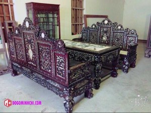 Bộ Bàn Ghế Trường Kỷ Đại Sơn Khảm