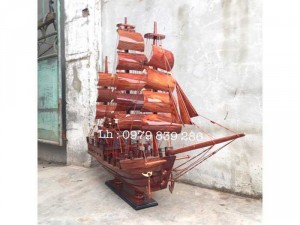 Thuyền Buồm Phong Thuỷ Gỗ Cẩm