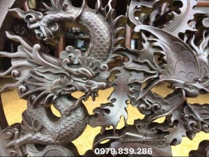 Đĩa tứ linh Long lân quy