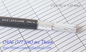 CVV 8C x 1.25 mm2, không chống nhiễu