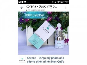 Serum dưỡng trắng da korena