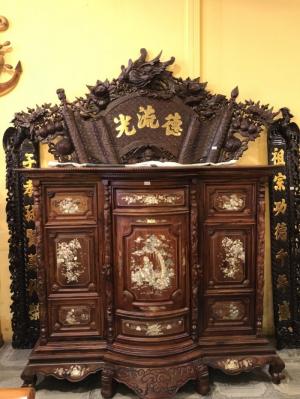 Tủ Thờ Cẩm Lai Cẩn Ốc