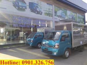 Xe tai kia k200 thùng kín màu xanh dương