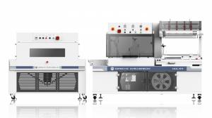 Máy rút màng co hộp giấy, máy bọc màng co chai lọ mỹ phẩm, máy co màng pvc, pof BS200X150