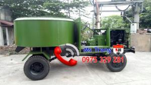 Xe đảo bê tông 12 bao = 2 khối, xe trộn 12 bao, xe trộn bê tông tự hành 12 bao lắp động cơ ô tô 4 máy (4.0)