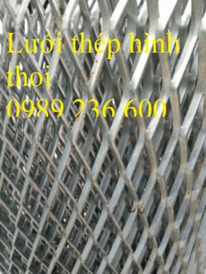Lưới hình thoi 6x12x0.5ly, 10x20x1ly,20x40x2ly, 30x60x3ly, 45x90x3ly...có sẵn