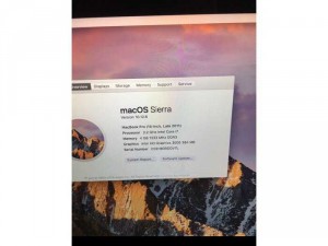 Macbook pro 2011 15.4in i7 ram4g hdd750