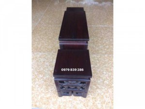 Tam sơn hoa mai gỗ gụ