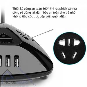 Ổ cắm sạc USB 4 cổng cao cấp CHIEFWAY WHALEN W8054