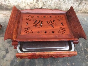 Khay uống trà gỗ hương