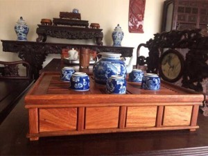 Khay uống trà gỗ hương