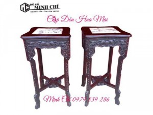 Cặp đôn vuông hoa mai