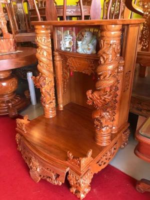 Bàn thờ ông địa gỗ tự nhiên cao cấp