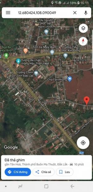 Đất Hẻm 09 Nguyễn Lương Bằng 5x50m. Đương nhựa 12m