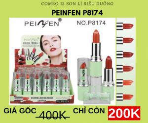 Combo 12 Son Lì Siêu Dưỡng Ẩm Peinfen P8174