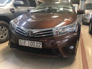 Toyota Corolla Altis 2015 AT, xe công ty, số cực đẹp 51F-10002, tặng 100% trước bạ