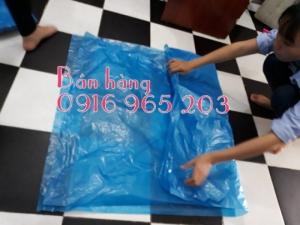 Túi rác thải y tế, bao rác lớn màu xanh