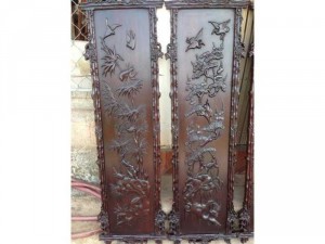 Tranh tứ quý trúc tùng cúc mai (2)