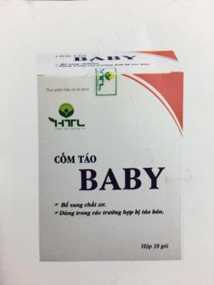 Cốm Táo Baby giúp giảm tình trạng táo bón ở trẻ, giúp trẻ đi ngoài dễ dàng hơn. Liên hệ 0932 292 136 để được tư vấn và giao hàng tận nơi